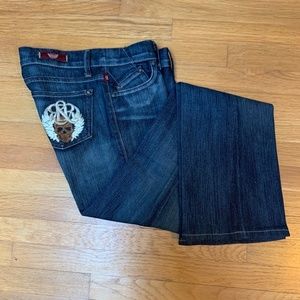 Rock & Republic Skull Boot Cut Jeans 24